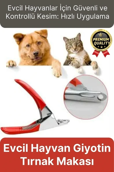 Özel Üretim Dayanıklı Güvenli Bakım Keskin Bıçaklı Kedi Köpek Evcil Hayvan Giyotin Tırnak Makası - 1