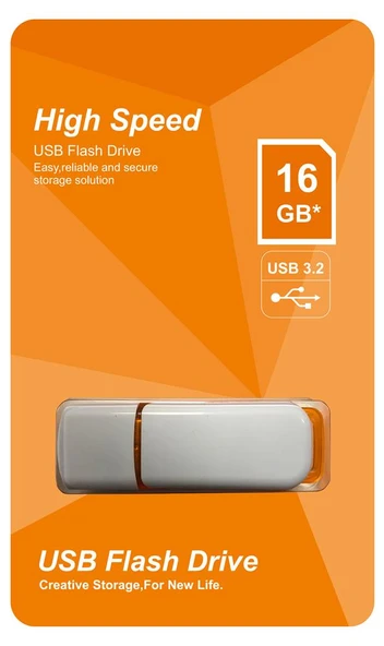 Elba 16GB Plastik Beyaz-Turuncu 3.2 USB Flash Bellek ürün görseli 1