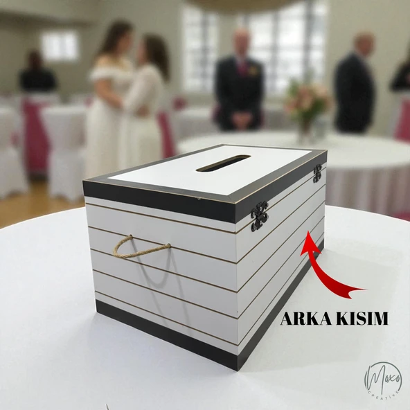Kilitli, Ahşap Takı/Çeyiz Sandığı (Nişan-Kına-Düğün-Sünnet Takı Toplama) - 3