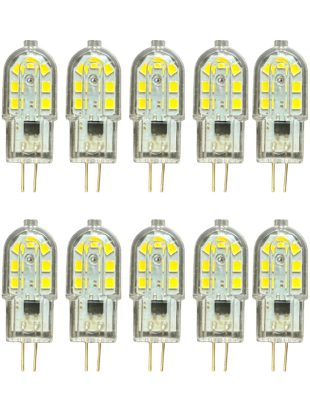 (10 Adet) Osaka 3W Beyaz Işık (6500K) G4 Duylu (İğne Bacak) Led Kapsül Ampul