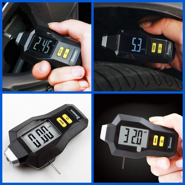 Michelin MC12293 99PSI Dijital Lastik Basınç ve Derinlik Ölçer - 2