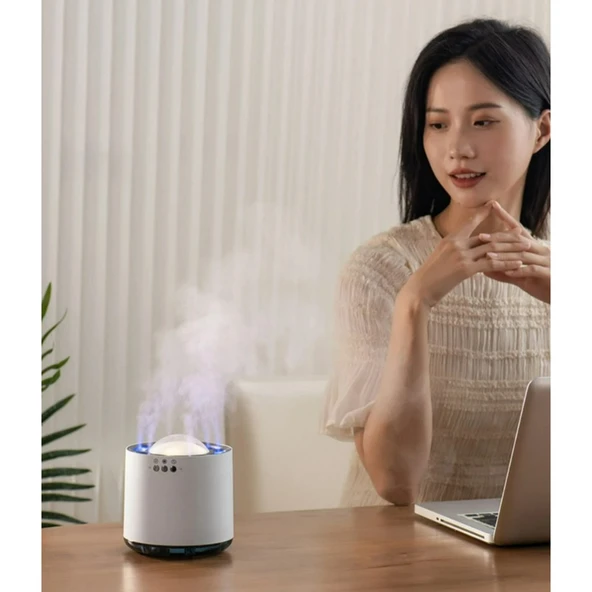 Ozmik Dinamik hava nemlendirici 800ml 6spray mod RGB LED Aydınlatma Nemlendirici Difüzör Makinesi - 3