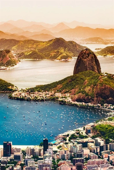 Brezilya Rio de Janeiro Temalı Oval Magnet - Resim 6