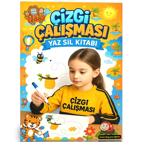 Çizgi Çalışması YAZ SİL Kitabı - Resim 2