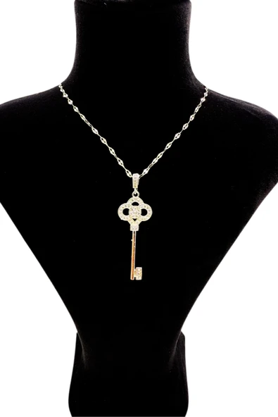 Mystic Anahtar Çelik Kolye - Resim 4