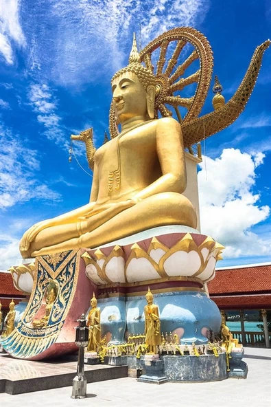 Tayland Buda Temalı Oval Magnet - Resim 6