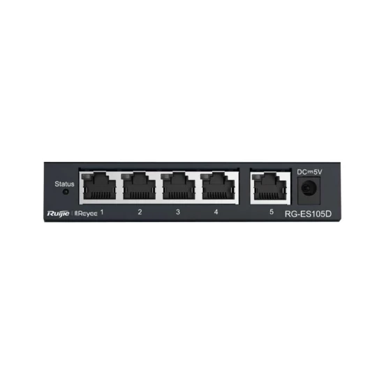 RUIJIE Reyee 5 Port RG-ES105D 10/100 Yönetilemez Çelik Kasa Switch