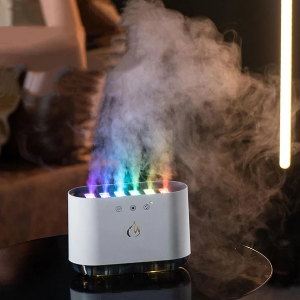 Ozmik AI Akıllı Mist Ve Işık Gösterisi Nemlendirici Müzikal Çeşme Ses Sensörü Müzik Deneyimi - 4