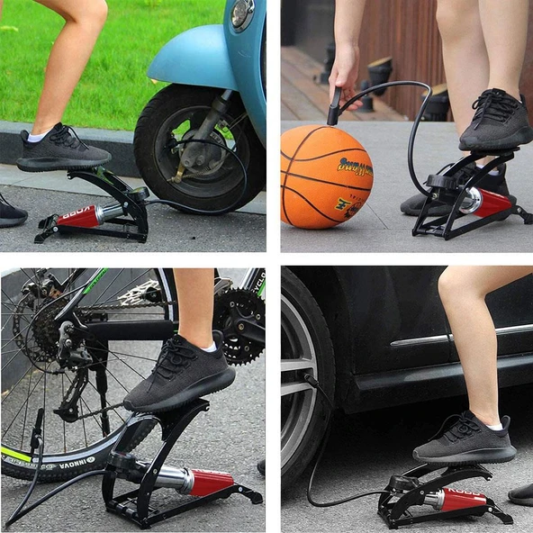 KOBB KB0901 87PSI Analog Basınç Göstergeli Ayak Pompası - 4