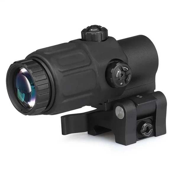 Magnifier 5x Yakınlaştırmalı Dürbün - 22mm Ray Uyumlu, Katlanır Yaylı Ayaklı - 3