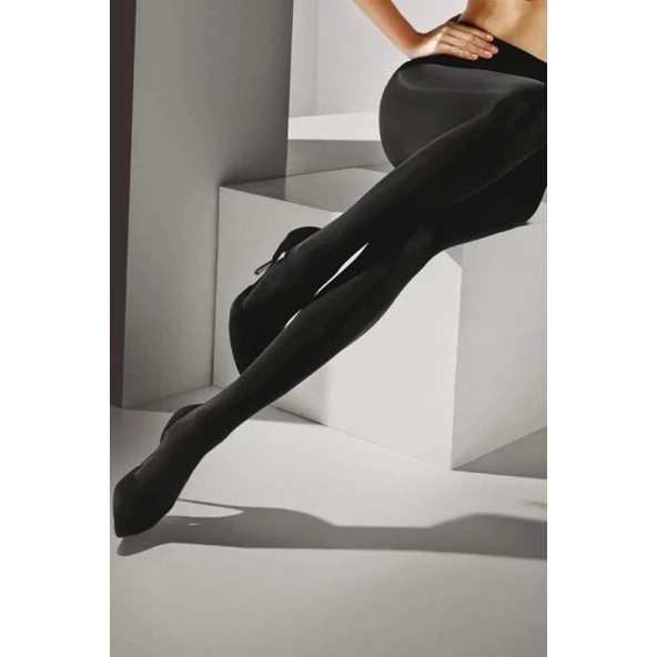 6 Adet Siyah 100 Denye Kalın Kışlık Külotlu Çorap Opak Naturel Esnek 6'lı Paket ürün görseli