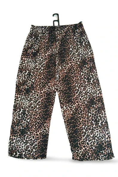 İthal Viskon Geniş Paça Şık Etnik Otantik Desenli Pantolon - Royaleks - Desen2 ürün görseli 1