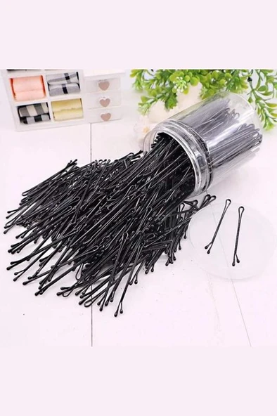 50 Adet Siyah Tel Toka 1.inci Kalite Çelik Tek Toka Black - Resim 3