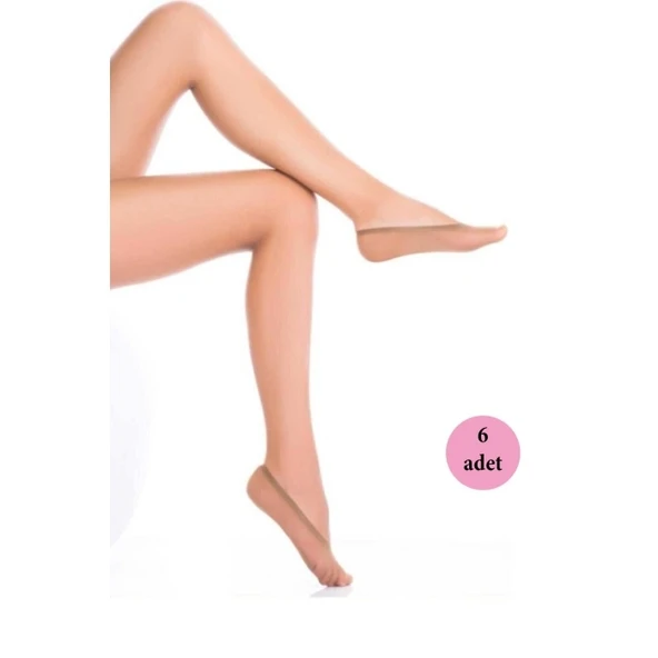 6 Adet Microfiber Suba Kadın Babet Çorap Ten 57 ürün görseli