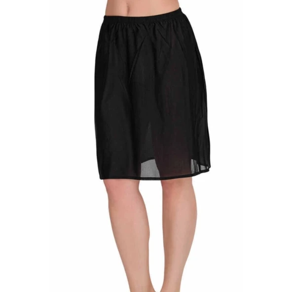 Kadın Jarse Jüpon Siyah 11003B ürün görseli