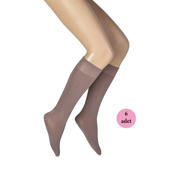 6 Adet Masaj Kadın Çorap Vizon 86 ürün görseli