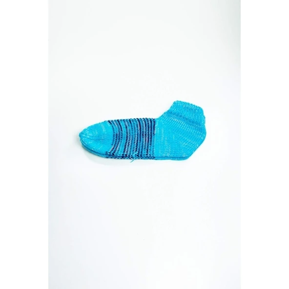 El Örgüsü Kışlık Şık Kadın Yün Patik D15 - Resim 2