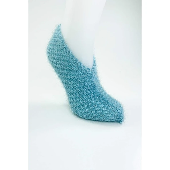 El Örgüsü Kışlık Şık Kadın Yün Patik D6 ürün görseli