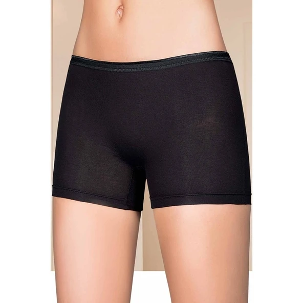 Likralı Kadın Boxer Siyah 2101B ürün görseli 1