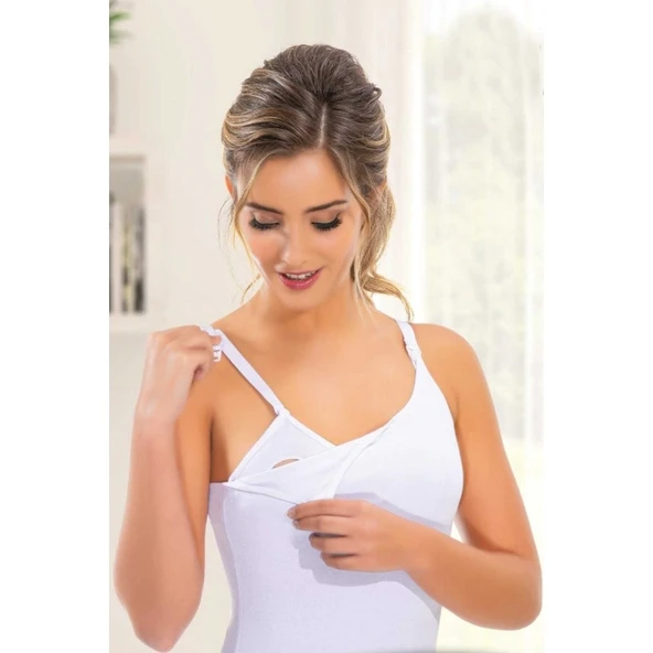 Anne Lohusa Emzirme Atleti Beyaz ürün görseli 1