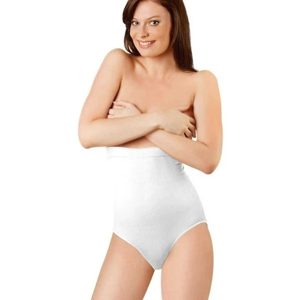 Elite Life Dikişsiz Şekillendirici Silikonlu Kadın Beyaz Slip Korse 890 ürün görseli