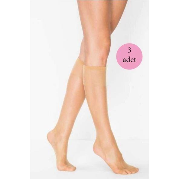 3 Adet Süper Ince 15 den Mat Pantolon Çorabı Ten ürün görseli
