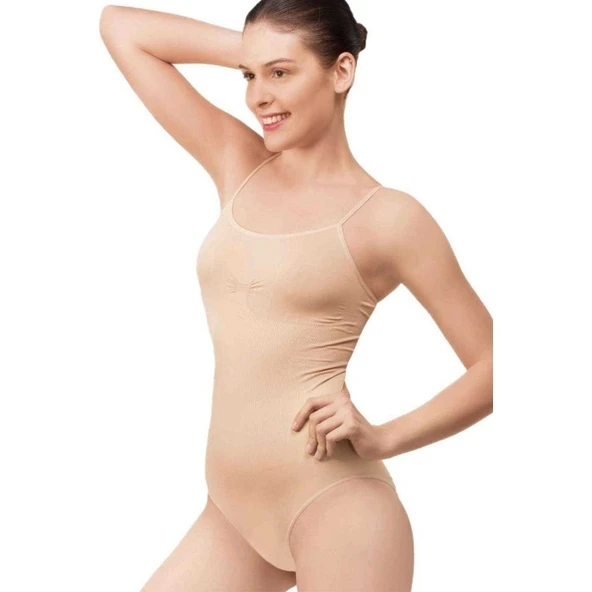 Elit Life Kadın Ten İnce Dikişsiz Askı Body Zıbın Atlet 874 ürün görseli