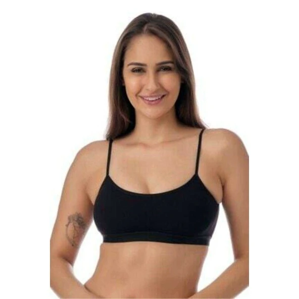 Pedli İp Askılı Siyah Büstiyer 2 adet - Resim 2