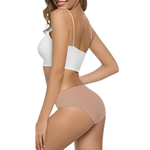 7 Adet Kadın Dikişsiz Lazer Kesim Esnek İz yapmayan Külot S4 - Resim 4