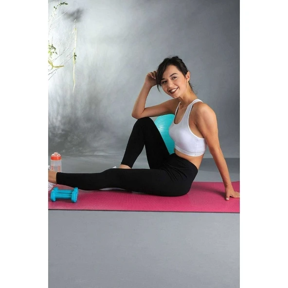 Kota Kadın Uzun Paça Katlamalı Likralı Sporcu Düz Tayt Siyah 4000 - 2