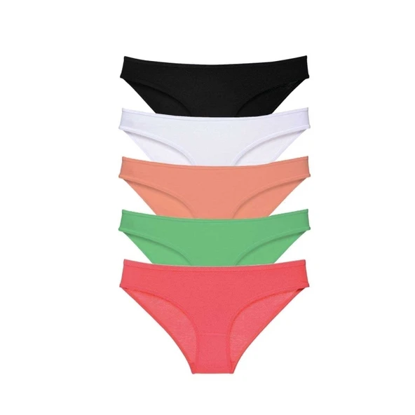 5 adet Süper Eko Set Likralı Kadın Slip Külot 517 ürün görseli