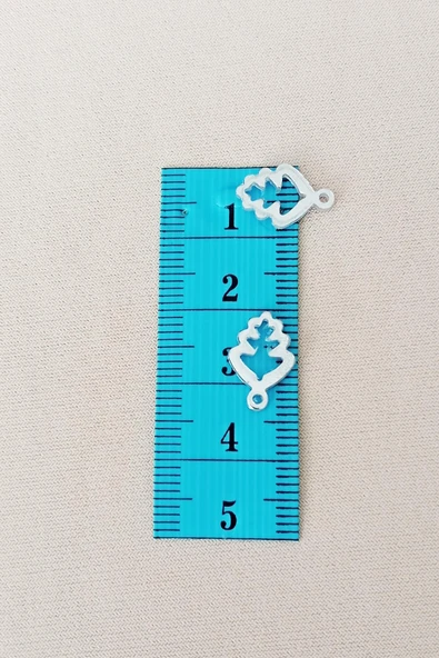 Oya Abiye Bileklik Kolye Pleksi Metalik Plastik Pul Gümüş Renk 8 gram 70 adet - BNC513 - 2