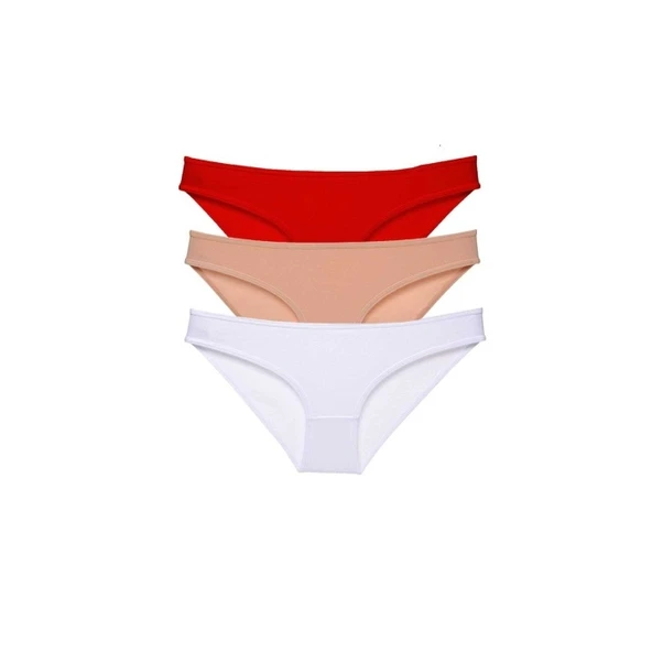 3 adet Süper Eko Set Likralı Kadın Slip Külot 541 ürün görseli