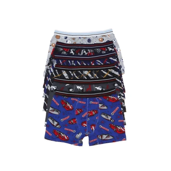 6 adet Erkek Çocuk Desenli Boxer 505 (3 - 4 YAŞ) ürün görseli 1