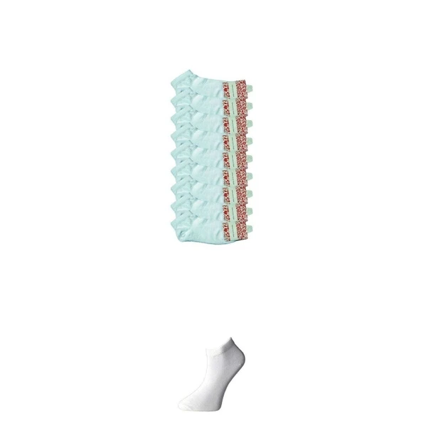 Beyaz Kadın Bilek Çorap 9 çift ürün görseli