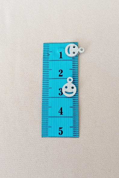 Oya Abiye Bileklik Kolye Pleksi Metalik Plastik Pul Gümüş Renk 24 gram 255 adet - BNC585 - Resim 2