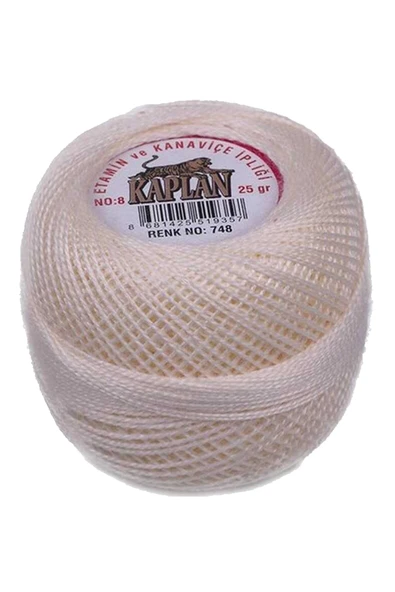 3 Adet Kaplan Etamin Ve Kanaviçe İpi 8 No Kod/Renk: 748 - 293 - 114 - Ryl - Resim 2