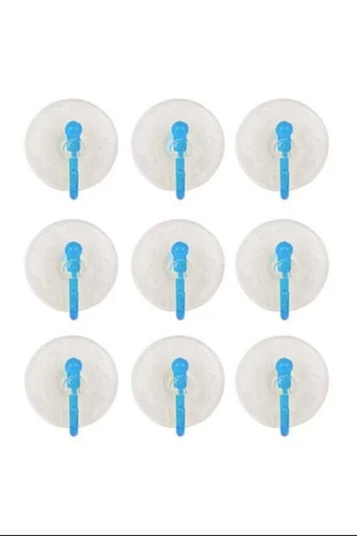 9'Lu Eko Vantuz Askı Şeffaf 2,5 Cm Royaleks-SF-855 ürün görseli 1