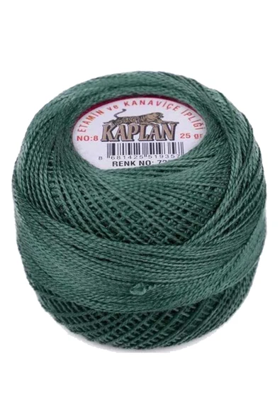 3 Adet Kaplan Etamin Ve Kanaviçe İpi 8 No Kod/Renk: 726 - PUDRA - 918 - Ryl - Resim 2
