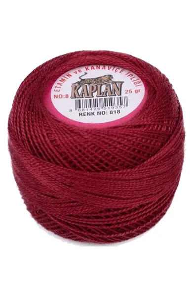 Kaplan Etamin Ve Kanaviçe İpi 8 No Kod/Renk: 818 - Royaleks ürün görseli