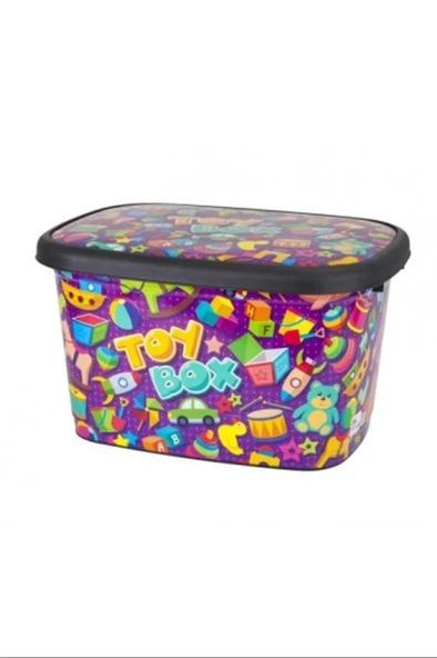 Dekorlu Oyuncak Kutusu Büyük 25 Lt. Royaleks-M11295 ürün görseli 1