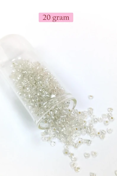 Dökme Cam Kum Boncuk (8/0) 3 mm - 4 Renk - Toplam 80 Gram - BNC420 - Resim 2