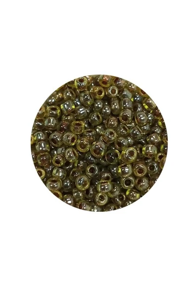 Dökme Cam Kum Boncuk (8/0) 3 mm - 60 Gram - Yeşil Siyah - BNC223 - Resim 2