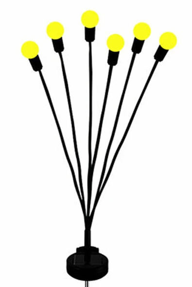 2'li Bahçe Çiti 6'lı Renkli Güneş Enerjili Led Lamba Royaleks-1085 ürün görseli