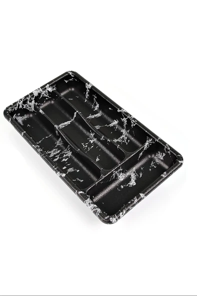 4 Gözlü Mermer Desenli Kaşıklık Royaleks-57081 ürün görseli