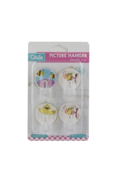 Resimli Yapışkanlı 4 Lü Askı Royaleks-L638 ürün görseli