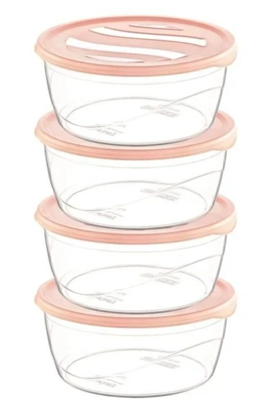 Krizma Yuvarlak Saklama Kabı 4 Lü No:1 Royaleks-ÇNK2153 ürün görseli 1