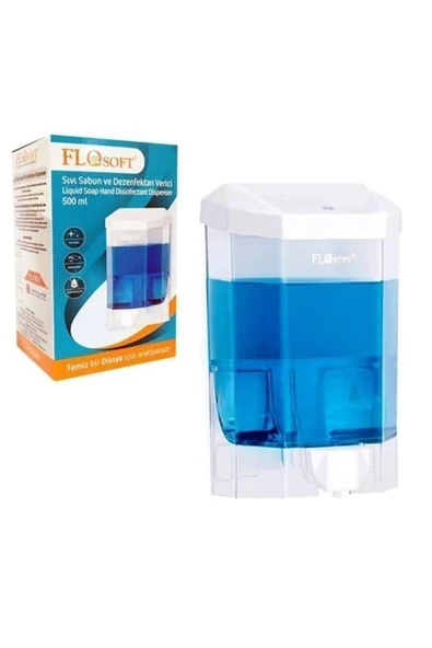 Plastik Büyük Şeffaf Sıvı Sabunluk 1000 Ml. Royaleks-F086 ürün görseli 1