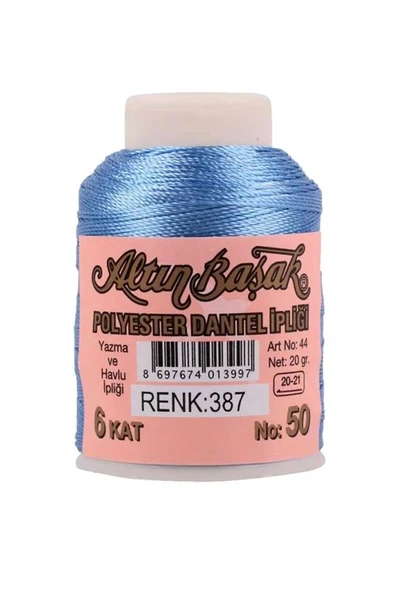 3 Adet Altınbaşak Oya ve Dantel İpi 20 gr - Royaleks - No: 387 - Resim 3