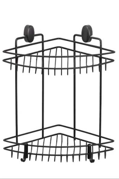 Üçgen Köşelik Pasifik İki Katlı 22 Cm Dübelli Siyah Royaleks-DS-734 ürün görseli 1